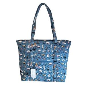 Vera Bradley Blue Quilted Tote Bag